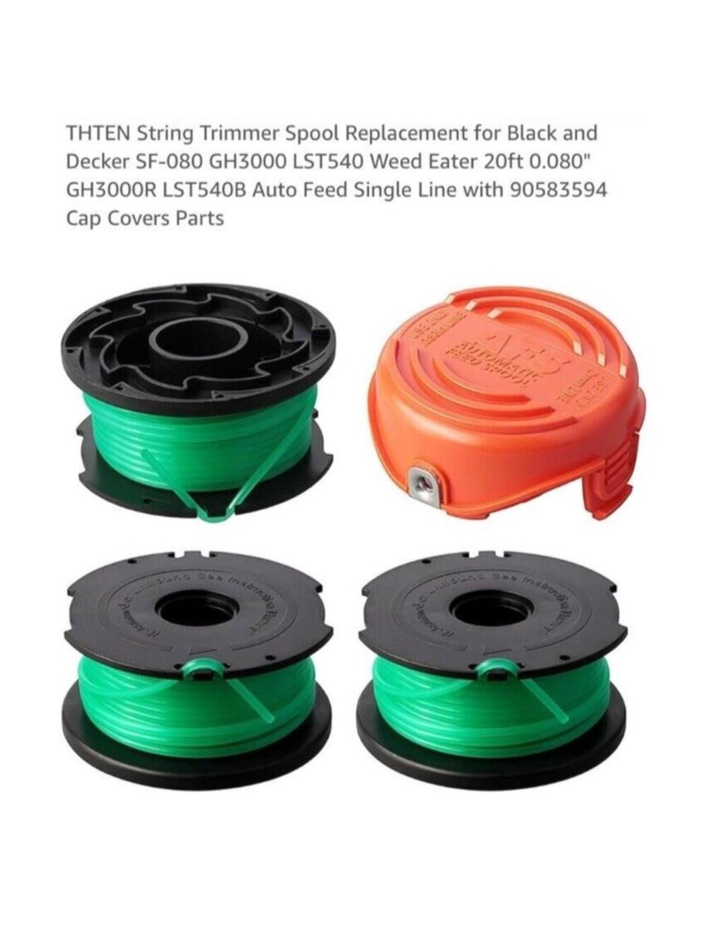 Grass Trimmer Spool Replacements 20ft Weed Wacker Weed Trimmer 4pc set